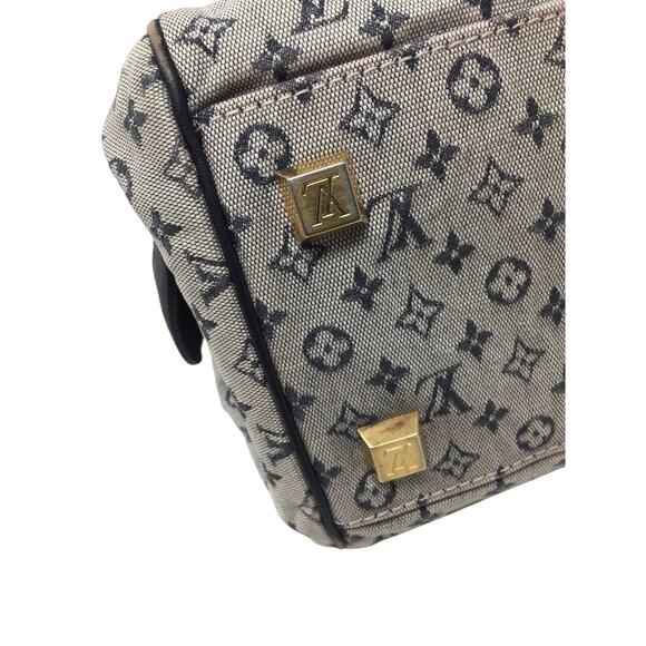Louis Vuitton Navy Monogram Mini Lin Josephine GM Satchel - Picture 7 of 16